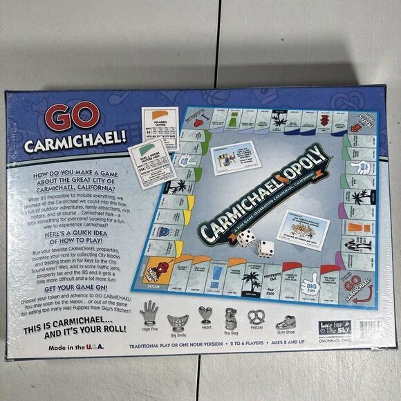 Carmichael-Opoly Monopoly | Carmichael, California Monopoly Game For The Family - Picture 2 of 4
